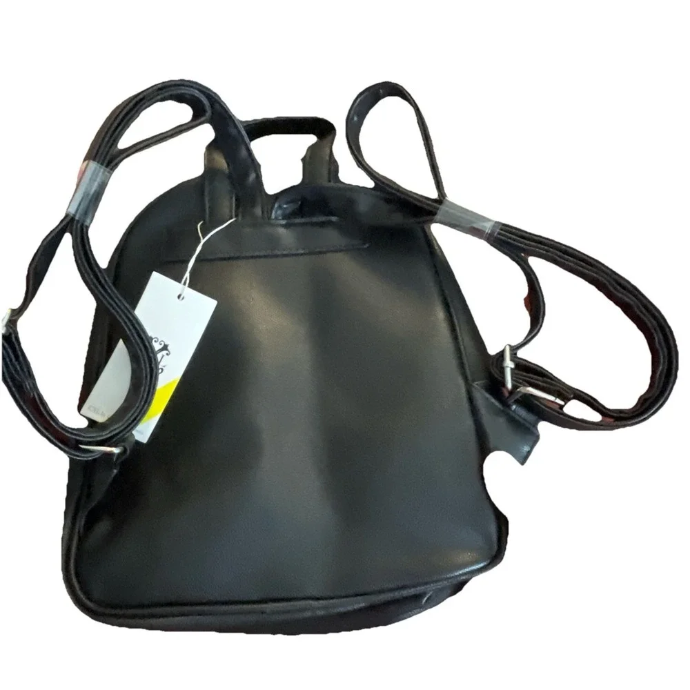 NWT CXL by Christian Lacroix Pine Caviar Backpack‎ Black Zip , Travel, School